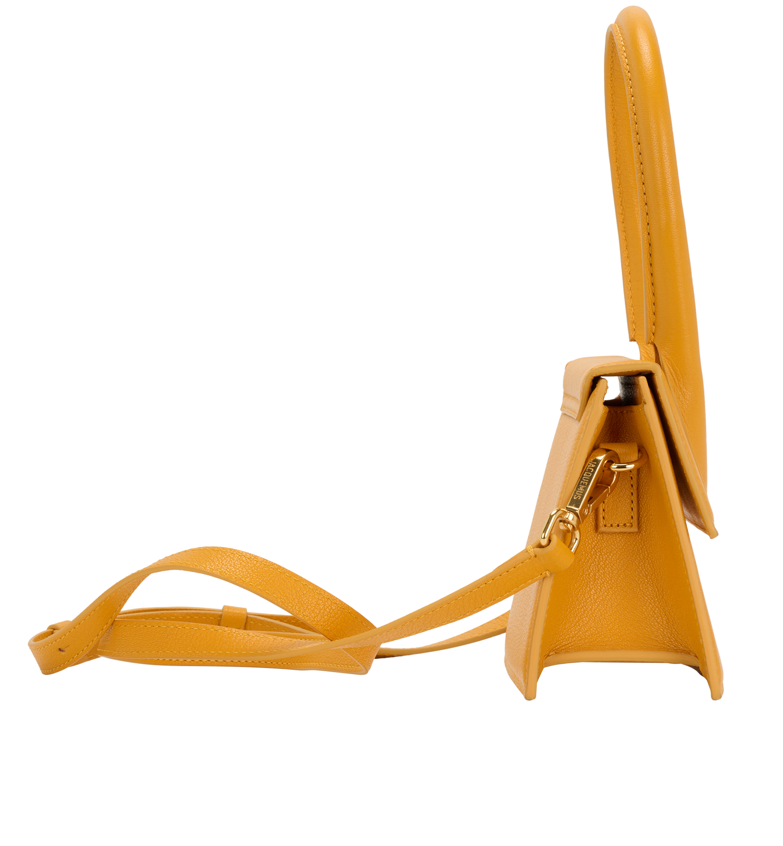 Le Chiquito Moyen, &pound;220, Handbags, Yellow, Leather, Side view